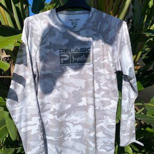 Pelagic Mens Fishing Dri-Fit Long Sleeve Fishing Shirt